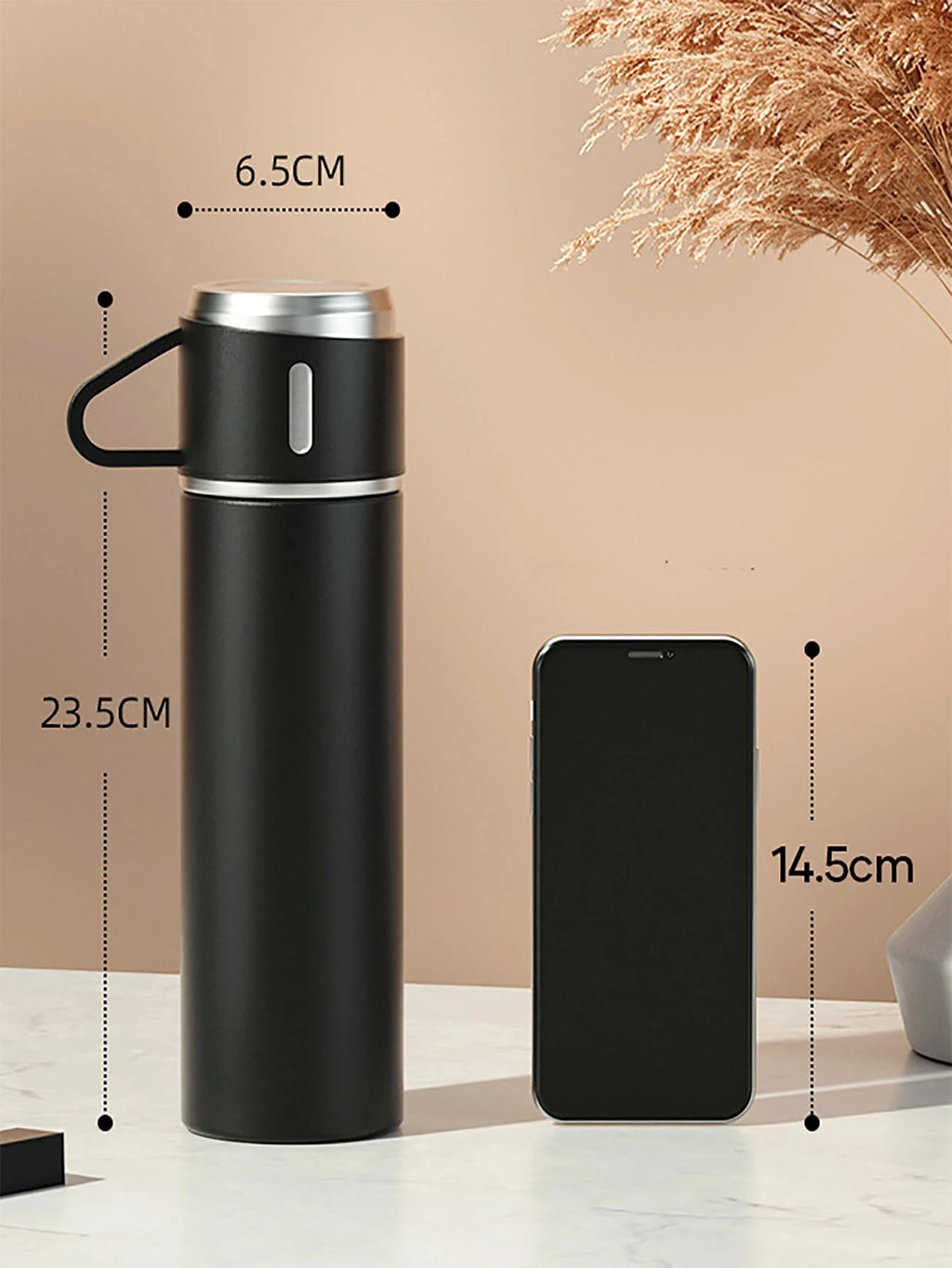 Termo De Acero Inoxidable Con Vasos