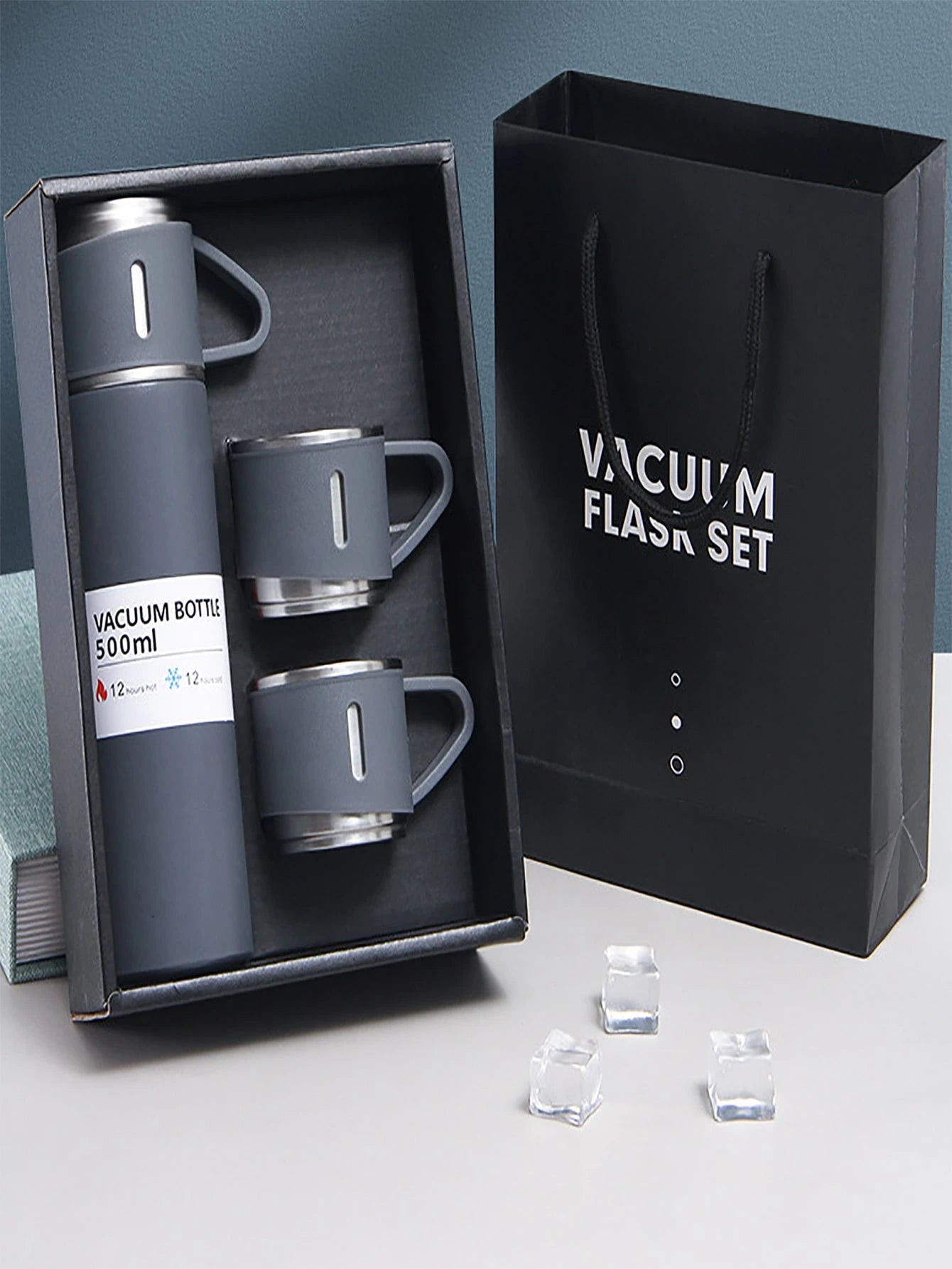 Termo De Acero Inoxidable Con Vasos