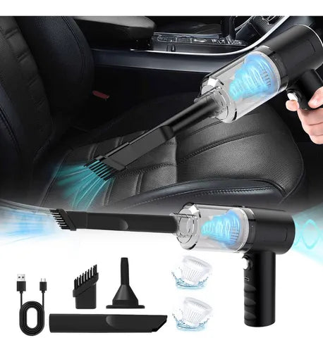 Sopladora y aspiradora mini recargable